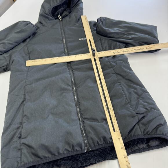 Columbia Jacket Womens Medium Black Hooded Kruser Ridge‎ III Plush Softshell - Picture 8 of 8